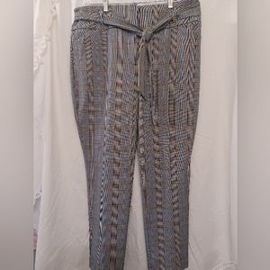 7th Avenue Design Studio by New York and Company Plaid Trousers SZ 16